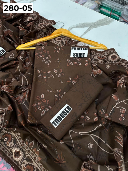 VOL 280 | 05 | WARDA BY SHANAYA | DIGITAL PRINTED 3PC CORDUROY KHADDAR SUIT | PRINTED SHIRT, TROUSER & DUPATTA