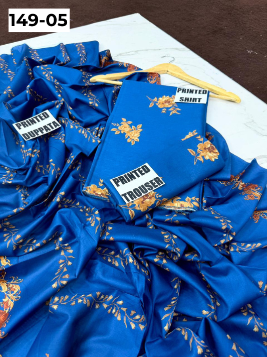 VOL 149 | DS 05 | DIGITAL PRINTED LAWN 3PC VOIL LAWN DUPATTA