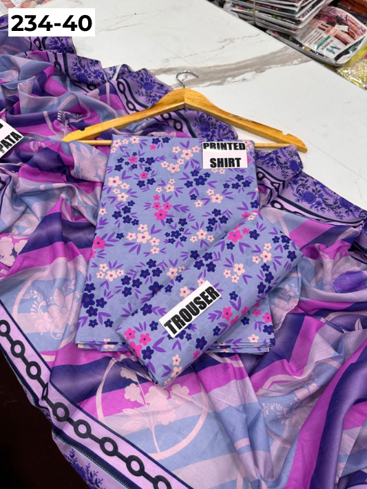 VOL 234 | DS 40 | Baroque | DIGITAL PRINTED LAWN THREE PIECES
