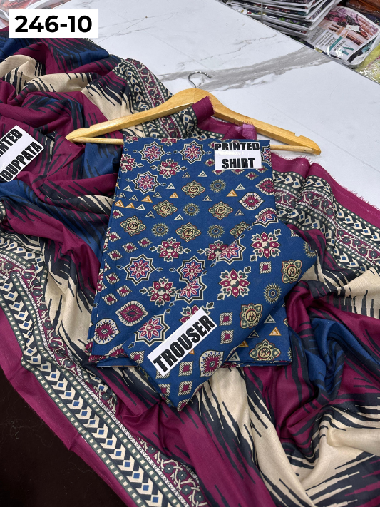 VOL 246 | DS 10 | Bareeze | DIGITAL PRINTED LAWN THREE PIECES