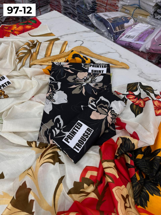 VOL 97 | DS 12 | DIGITAL PRINTED LAWN 3PC LAWN DUPATTA