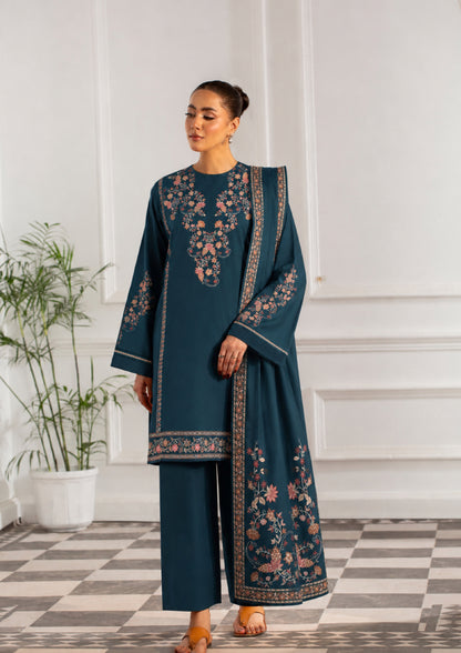 VOL 275 | DS 09 | SHANAYA | DIGITAL PRINTED 3PC STONE LINEN SHIRT, PRINTED TROUSER, PRINTED STONE LINEN DUPATTA
