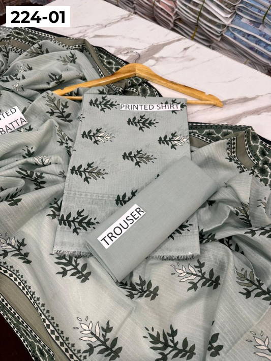 VOL 224 | DS 01 | Alkaram Studio LAWN |  DIGITAL PRINTED BANADORA LAWN SHIRT PLAIN TROUSER TANADORA LAWN DUPATTA