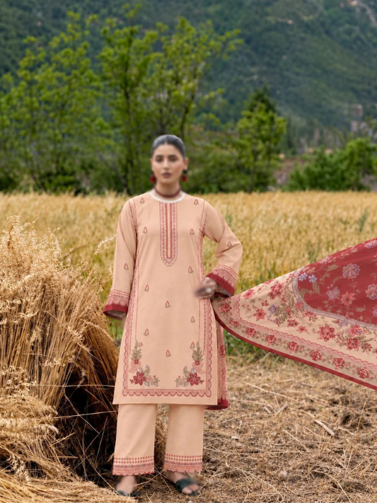 VOL 280 | 09 | WARDA BY SHANAYA | DIGITAL PRINTED 3PC CORDUROY KHADDAR SUIT | PRINTED SHIRT, TROUSER & DUPATTA