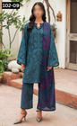 VOL 102 | DS 09 | DIGITAL PRINTED TANA DORA LAWN 3PC VOIL LAWN DUPATTA