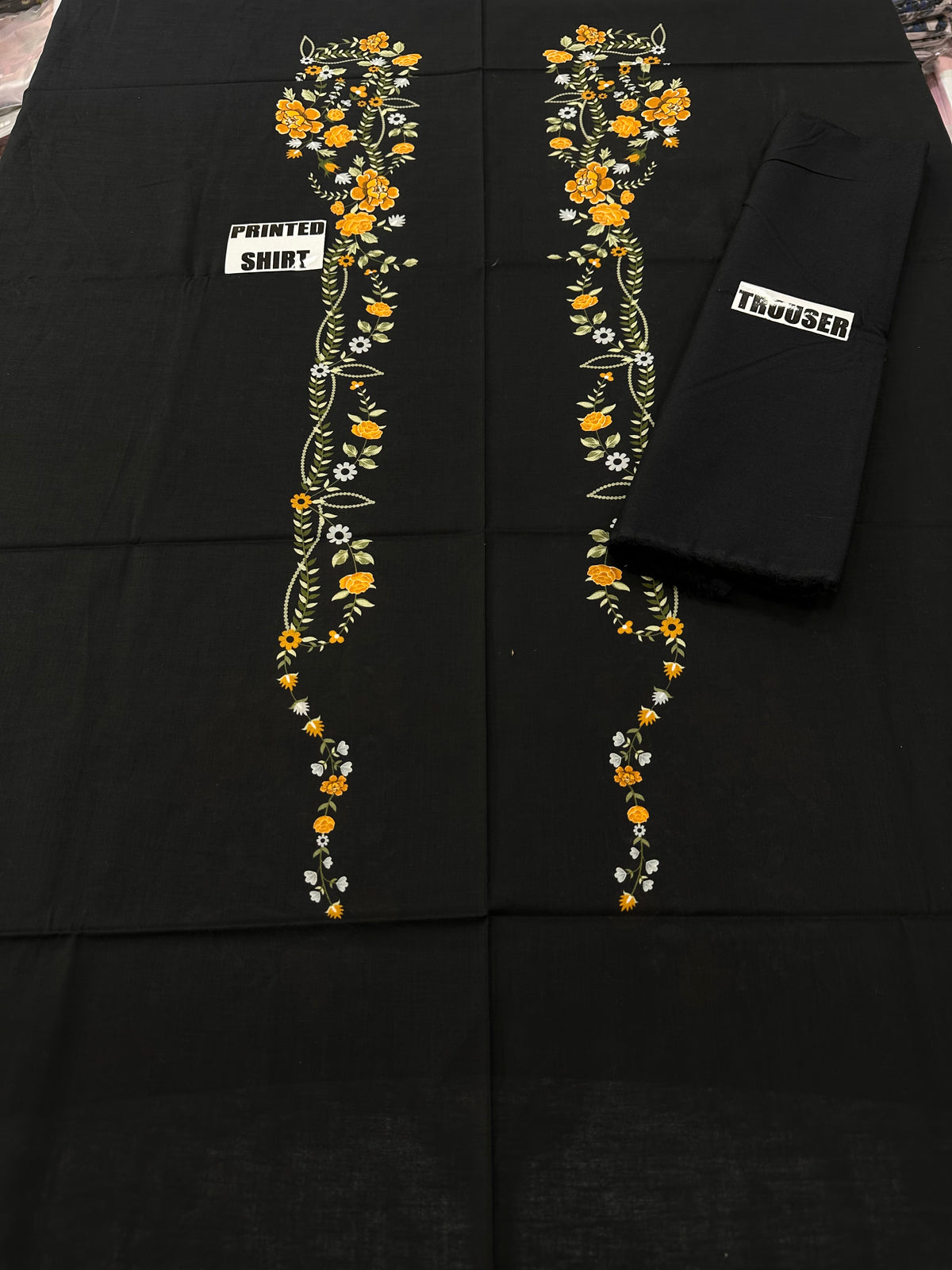 VOL 257 | DS 22 | PRINTED HIT CODES LAWN 2PC | DIGITAL PRINTED LAWN SHIRT, PLAIN COTTON TROUSER