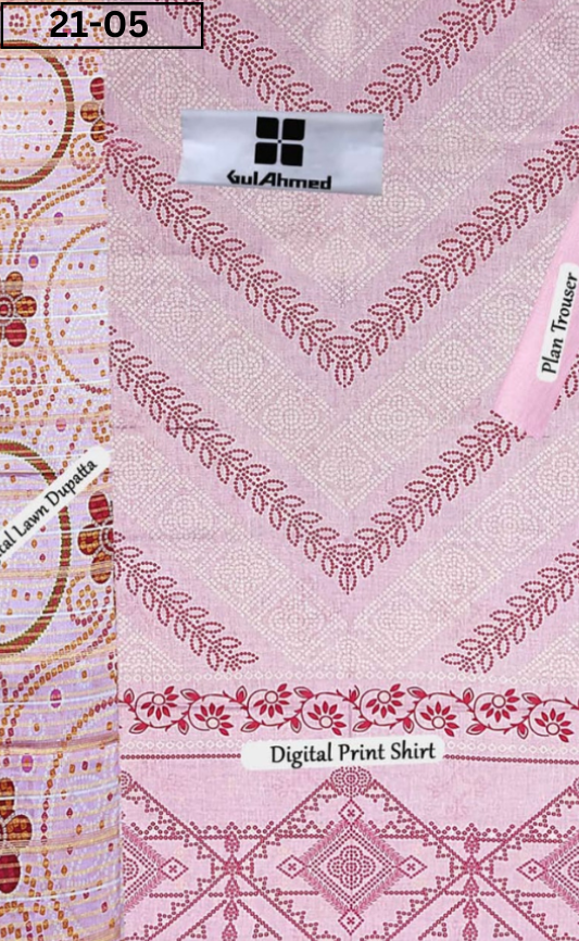 VOL 21 | DS 05 | DIGITAL PRINTED LAWN 3PC