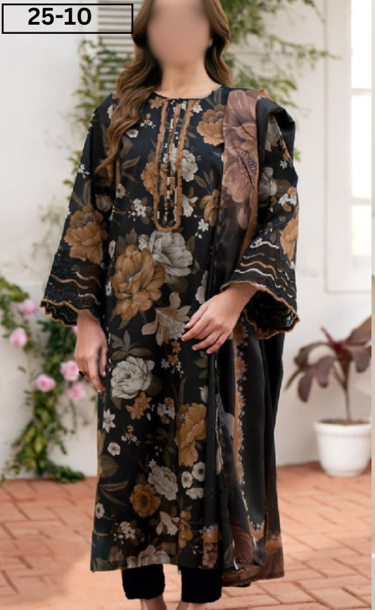 VOL 25 | DS 10 | DIGITAL PRINTED LAWN 3PC