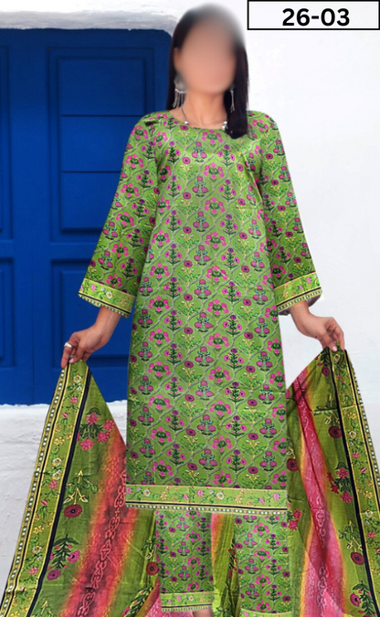 VOL 26 | DS 03 | DIGITAL PRINTED LAWN 3PC