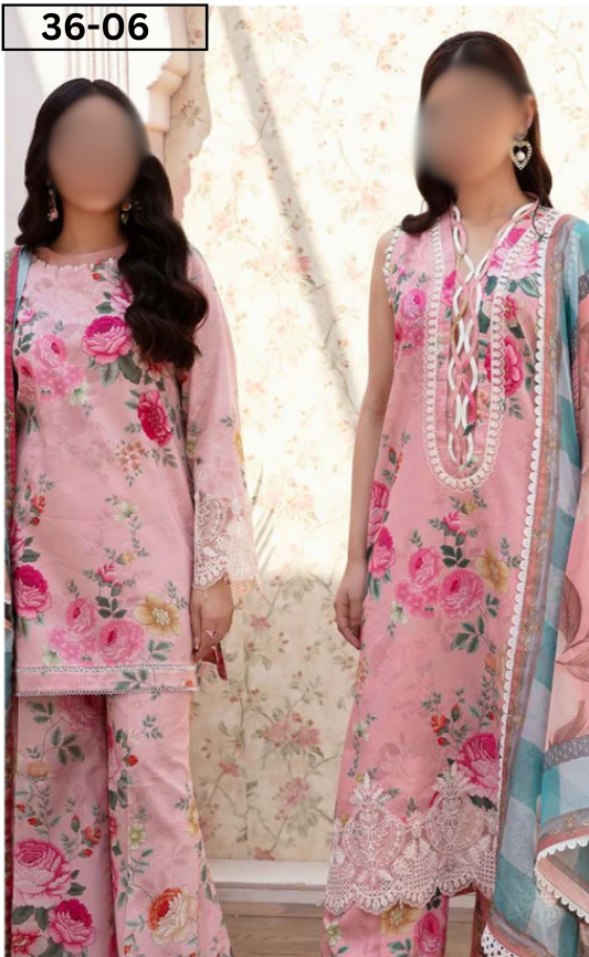 VOL 36 | DS 06 | DIGITAL PRINTED LAWN 3PC