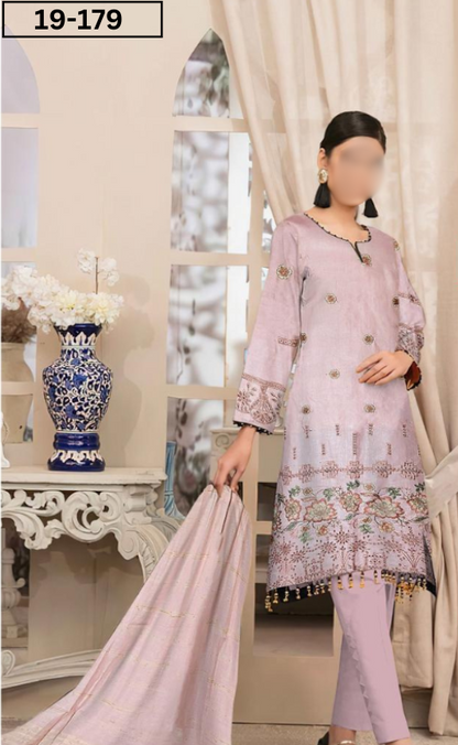 VOL 19 | DS 179 | LAWN EMROIDERED 3PC