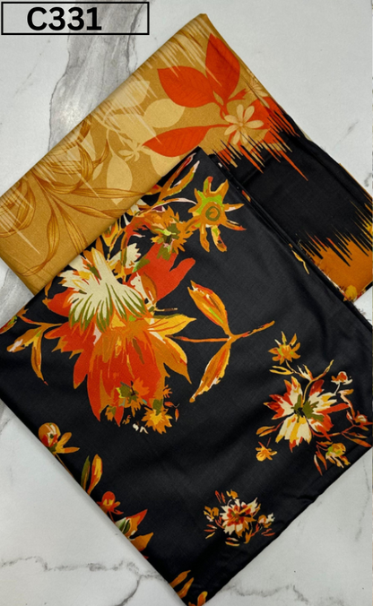 DIGITAL PRINTED LINEN 3PC | DS C331 |