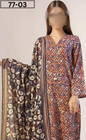 VOL 77 | DS 03 | BANA DORA PRINTED LAWN 3PC