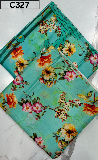 DIGITAL PRINTED LINEN 3PC | DS C327 |