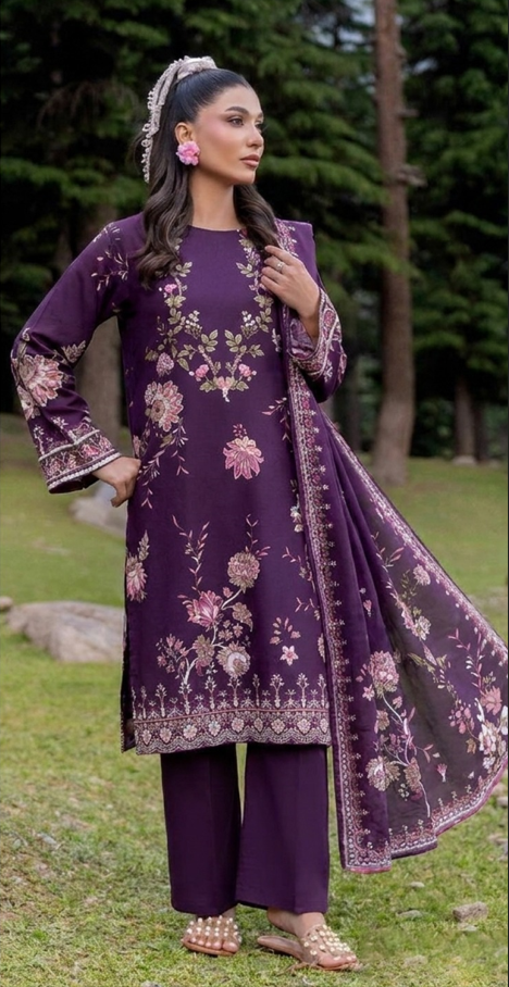 VOL 263 | DS 09 | RIWAYAT By SHANAYA | DIGITAL PRINTED 3PC LAWN SHIRT, DYED TROUSER, PRINTED VOIL DUPATTA