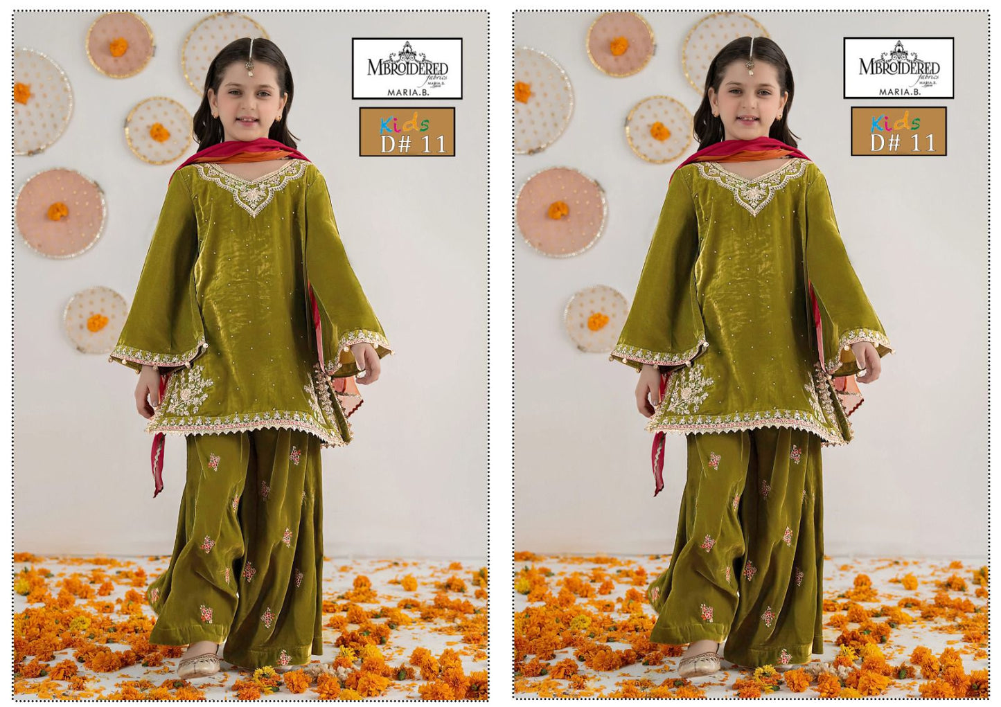 | DS 11-GREEN | KIDS EMBROIDERED LAWN 2PC