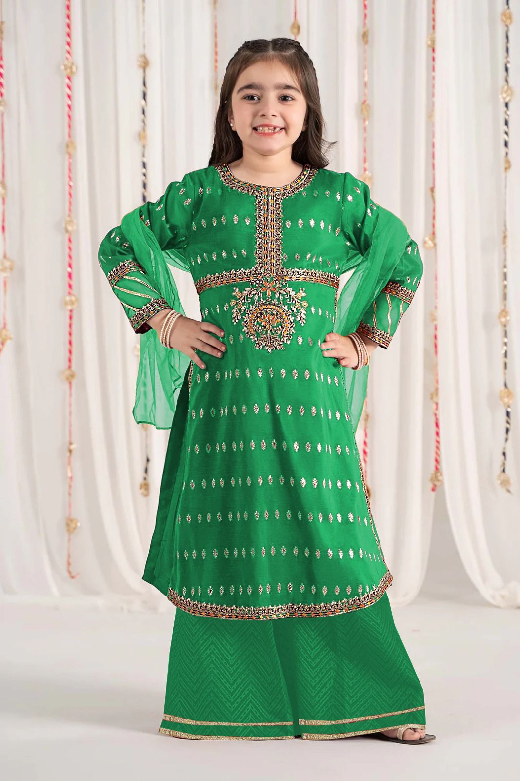 | DS 13-GREEN | KIDS EMBROIDERED LAWN 2PC