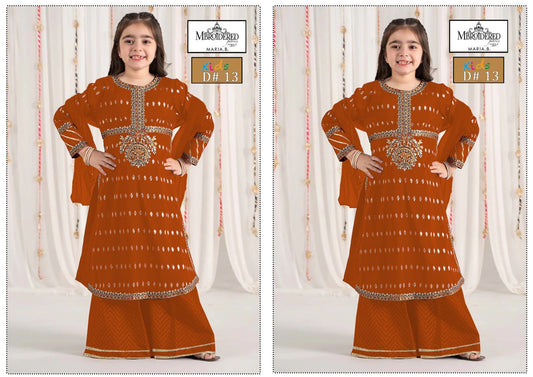 | DS 13-ORANGE | KIDS EMBROIDERED LAWN 2PC