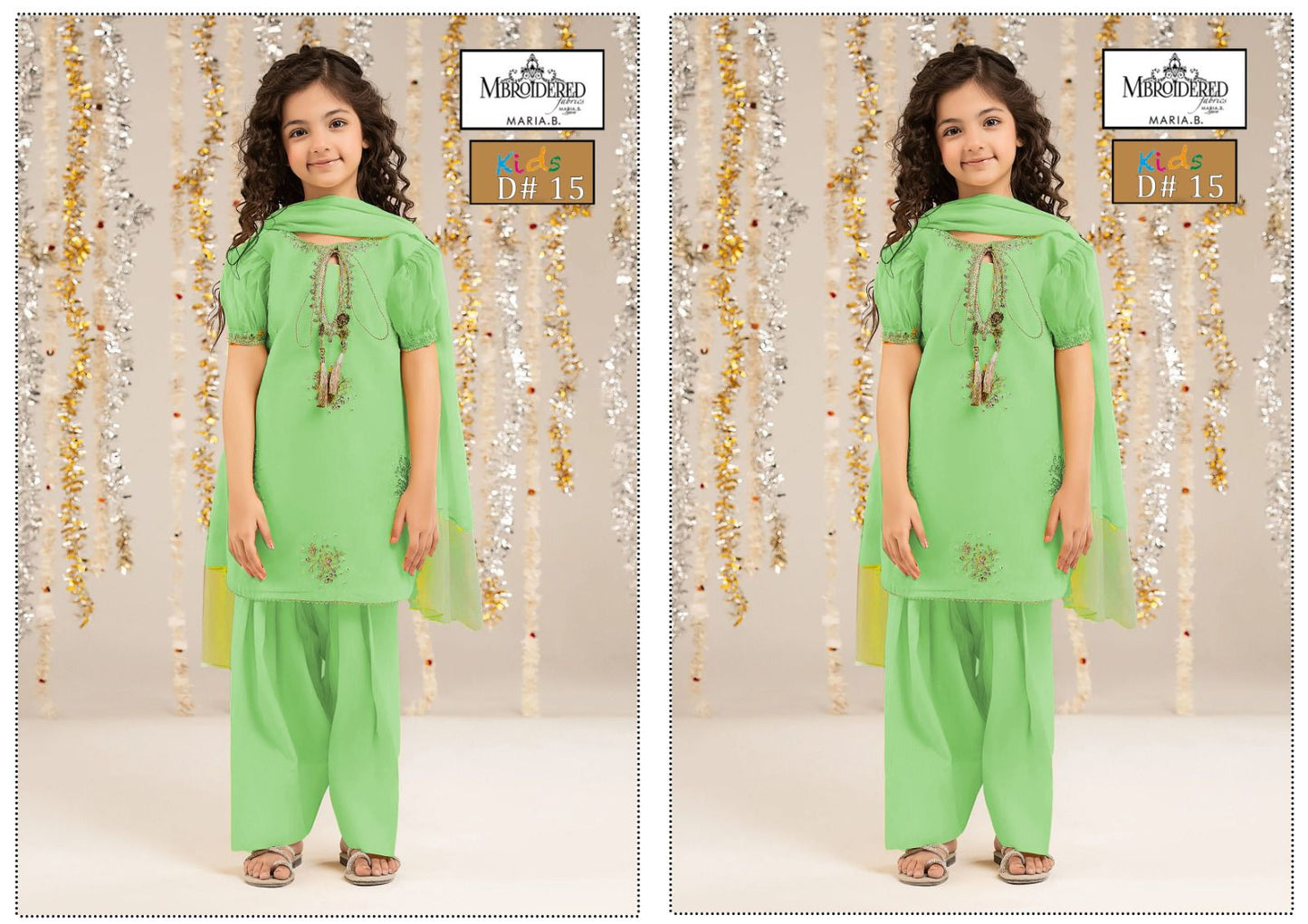 | DS 16-GREEN | KIDS EMBROIDERED LAWN 2PC