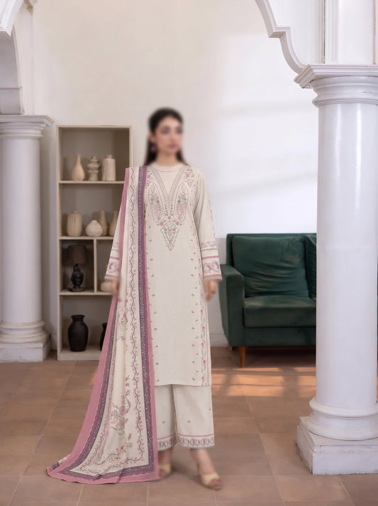 VOL 292 | 09 | AEENA BY SHANAYA | DIGITAL PRINTED 3PC CORDUROY KHADDAR SUIT | PRINTED SHIRT, TROUSER & DUPATTA