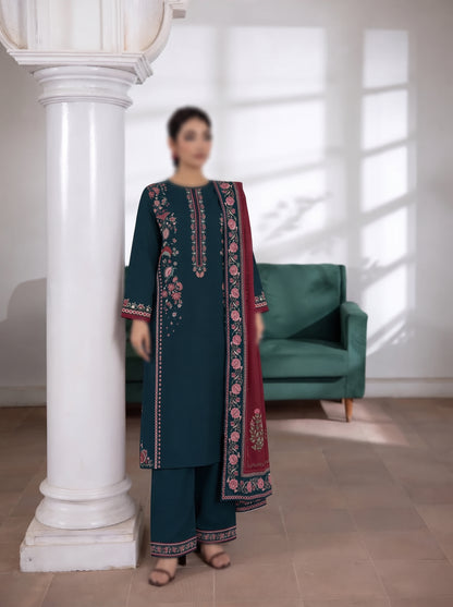 VOL 292 | 02 | AEENA BY SHANAYA | DIGITAL PRINTED 3PC CORDUROY KHADDAR SUIT | PRINTED SHIRT, TROUSER & DUPATTA
