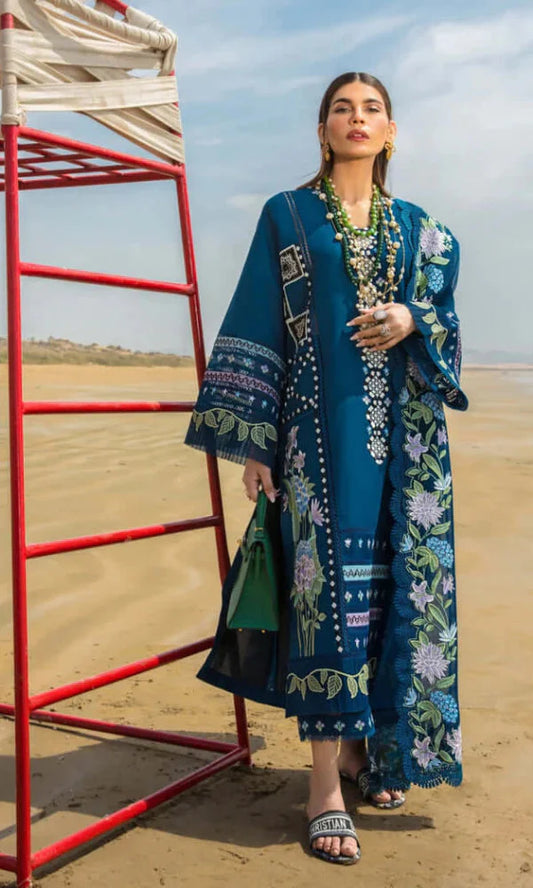 VOL 214 | DS 12 | CRIMSON LAWN LUXURY EMBROIDERED 3PC