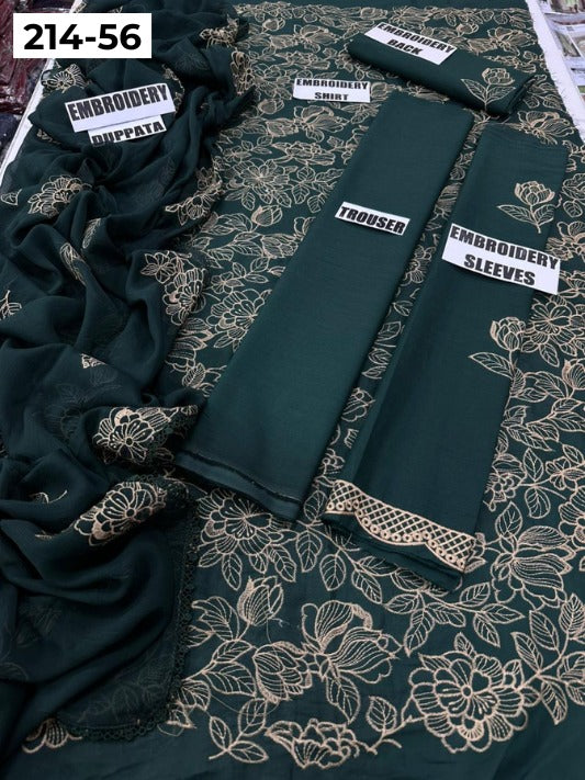 VOL 214 | DS 56 | LAWN LUXURY EMBROIDERED 3PC