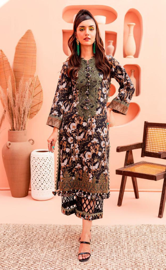 LAWN PRINTED 2PC | DS 74 |