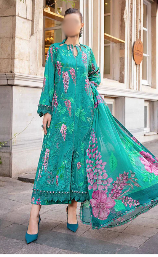VOL 55 |DS 09| DIGITAL PRINTED LINEN 3PC