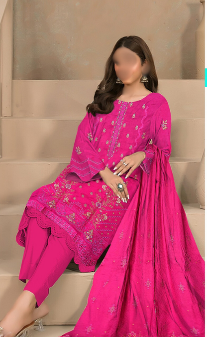 VOL 17 | DS 158 | EMBROIDERED LAWN  3PC