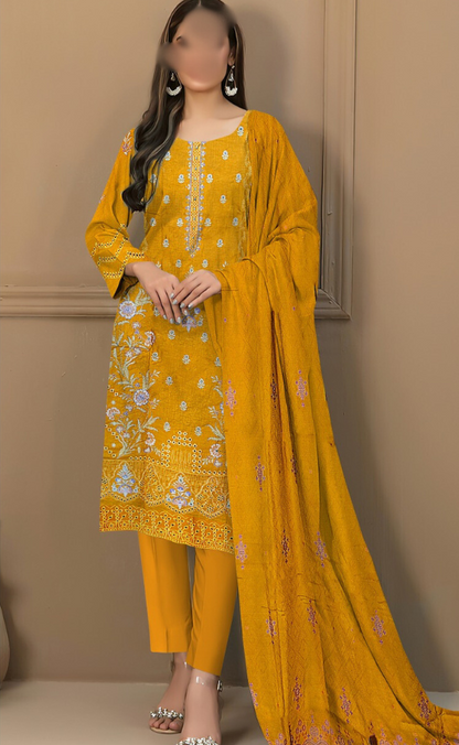 VOL 17 | DS 159 | EMBROIDERED LAWN  3PC