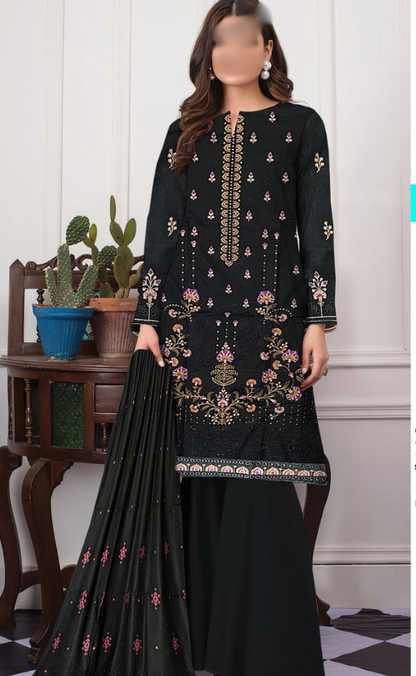 VOL 17 | DS 162 | EMBROIDERED LAWN  3PC