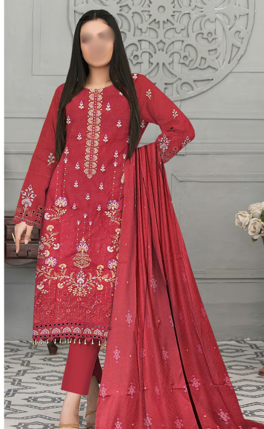 VOL 17 | DS 164 | EMBROIDERED LAWN  3PC