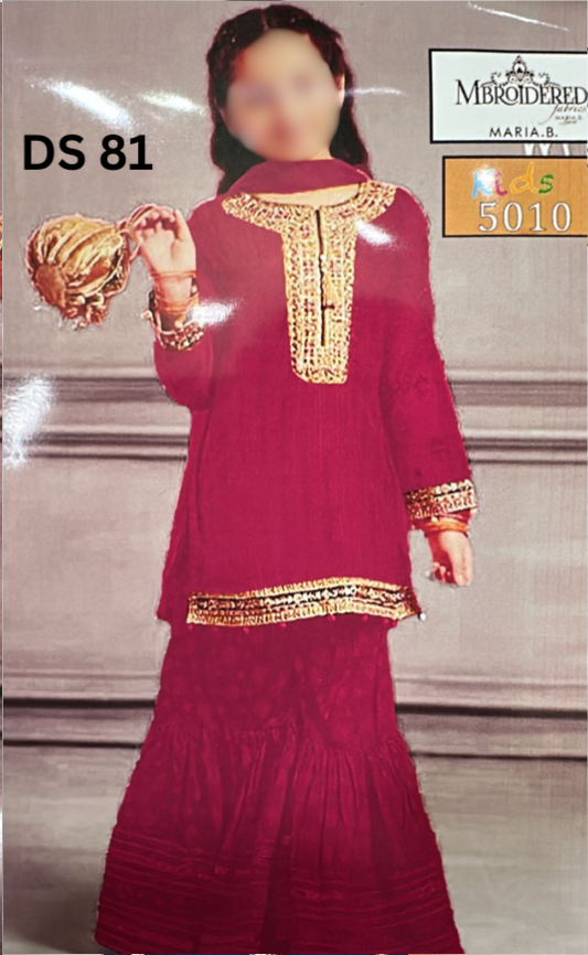 | DS 81 |KIDS EMBROIDERED LAWN 2PC