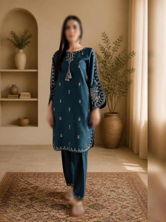 VOL 281 | DS 02 | DHANAK LUXURY EMBROIDERY 3PC