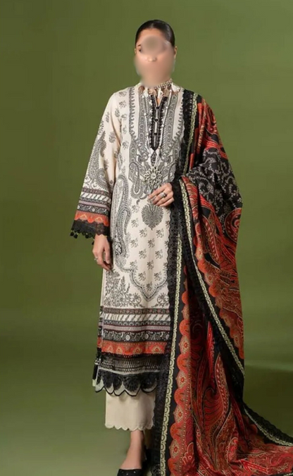 LAWN | DS 07 | DIGITAL PRINTED LAWN 3PC