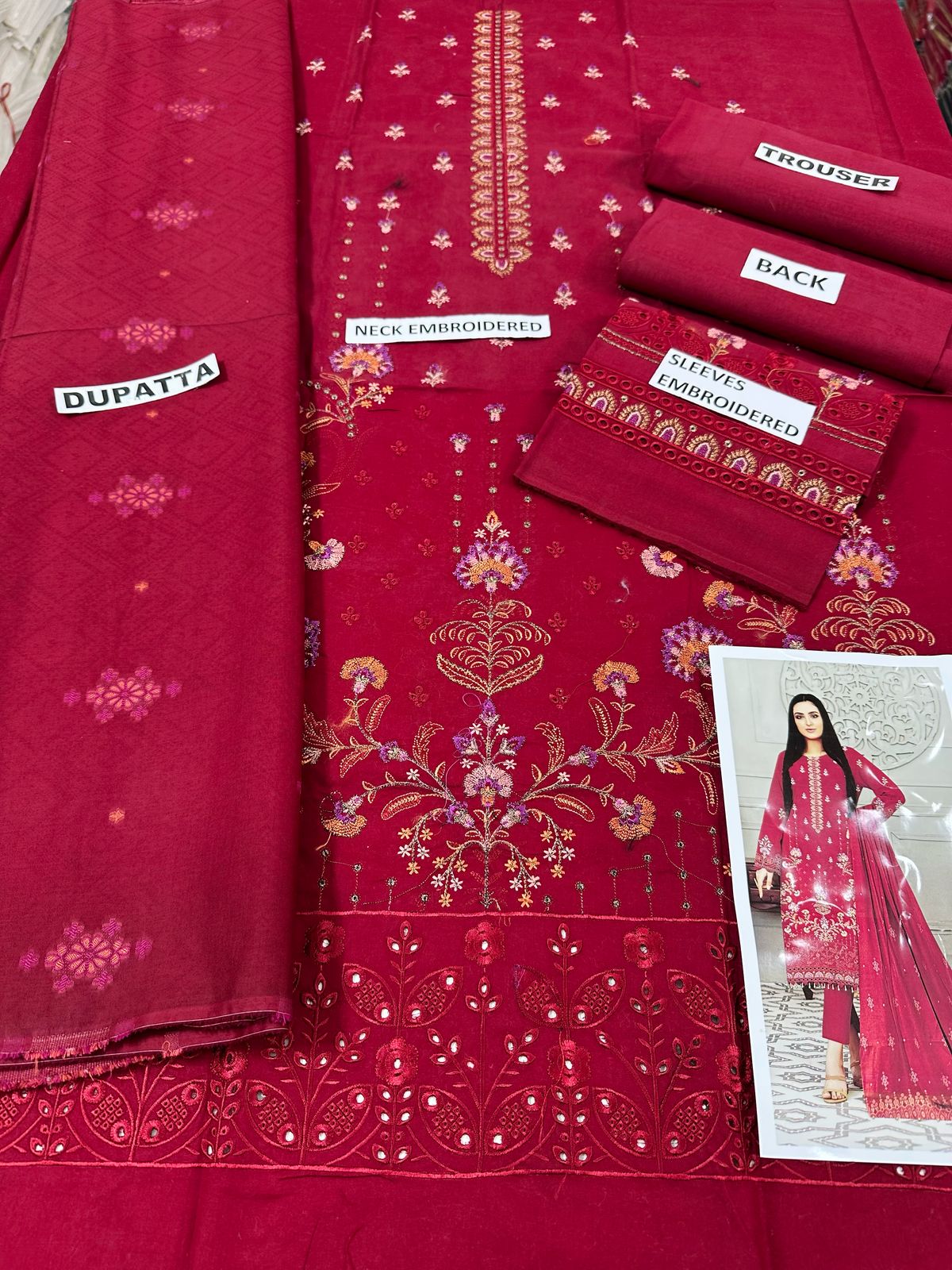 VOL 17 | DS 164 | EMBROIDERED LAWN  3PC