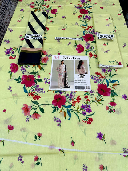 VOL 97 | DS 02 | DIGITAL PRINTED LAWN 3PC LAWN DUPATTA