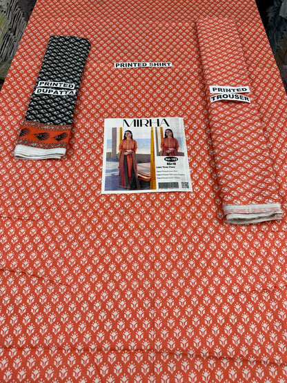 VOL 103 | DS 10 | DIGITAL PRINTED LAWN 3PC VOIL LAWN DUPATTA