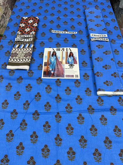 VOL 103 | DS 01 | DIGITAL PRINTED LAWN 3PC VOIL LAWN DUPATTA