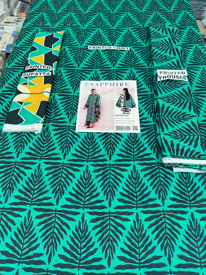 VOL 108 | DS 02 | DIGITAL PRINTED LAWN 3PC VOIL LAWN DUPATTA