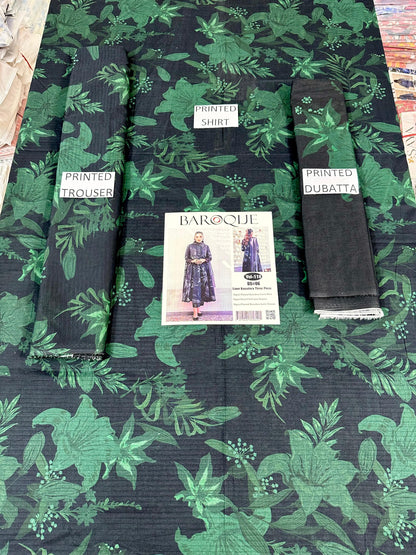 VOL 118 | DS 06 | DIGITAL PRINTED BANADORA LAWN 3PC VOIL LAWN DUPATTA