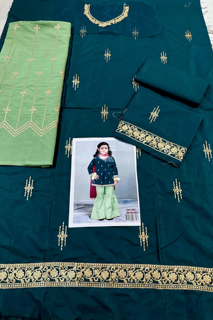 KIDS EMBROIDERED LAWN 2PC | DS 1001-25 |