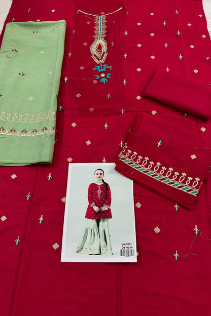 KIDS EMBROIDERED LAWN 2PC | DS 1001-14 |