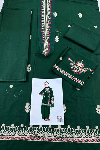 KIDS EMBROIDERED LAWN 2PC | DS 1001-28 |