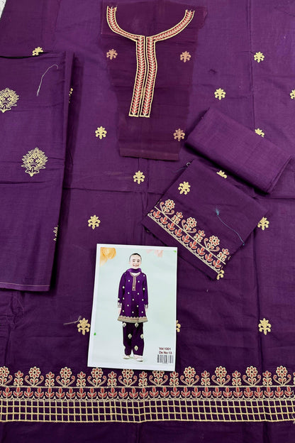 KIDS EMBROIDERED LAWN 2PC | DS 1001-13|