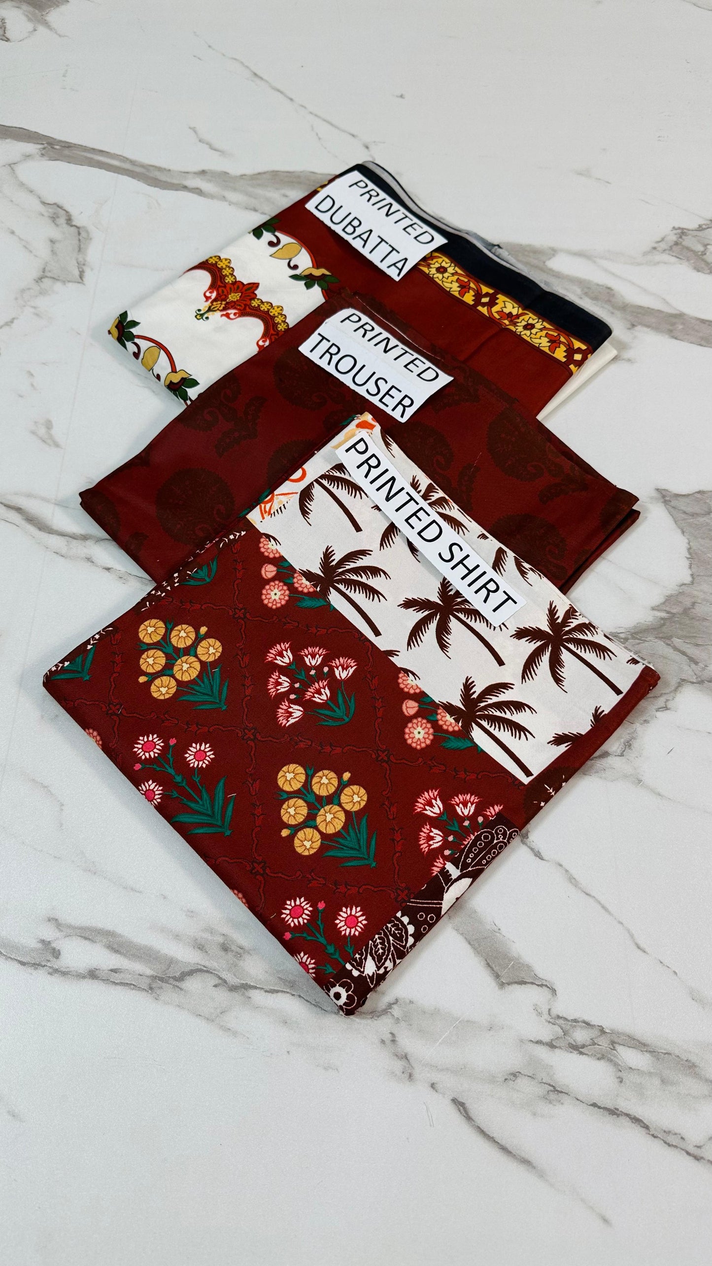VOL 156 | DS 04 | DIGITAL PRINTED LINEN 3PC LINEN DUPATTA