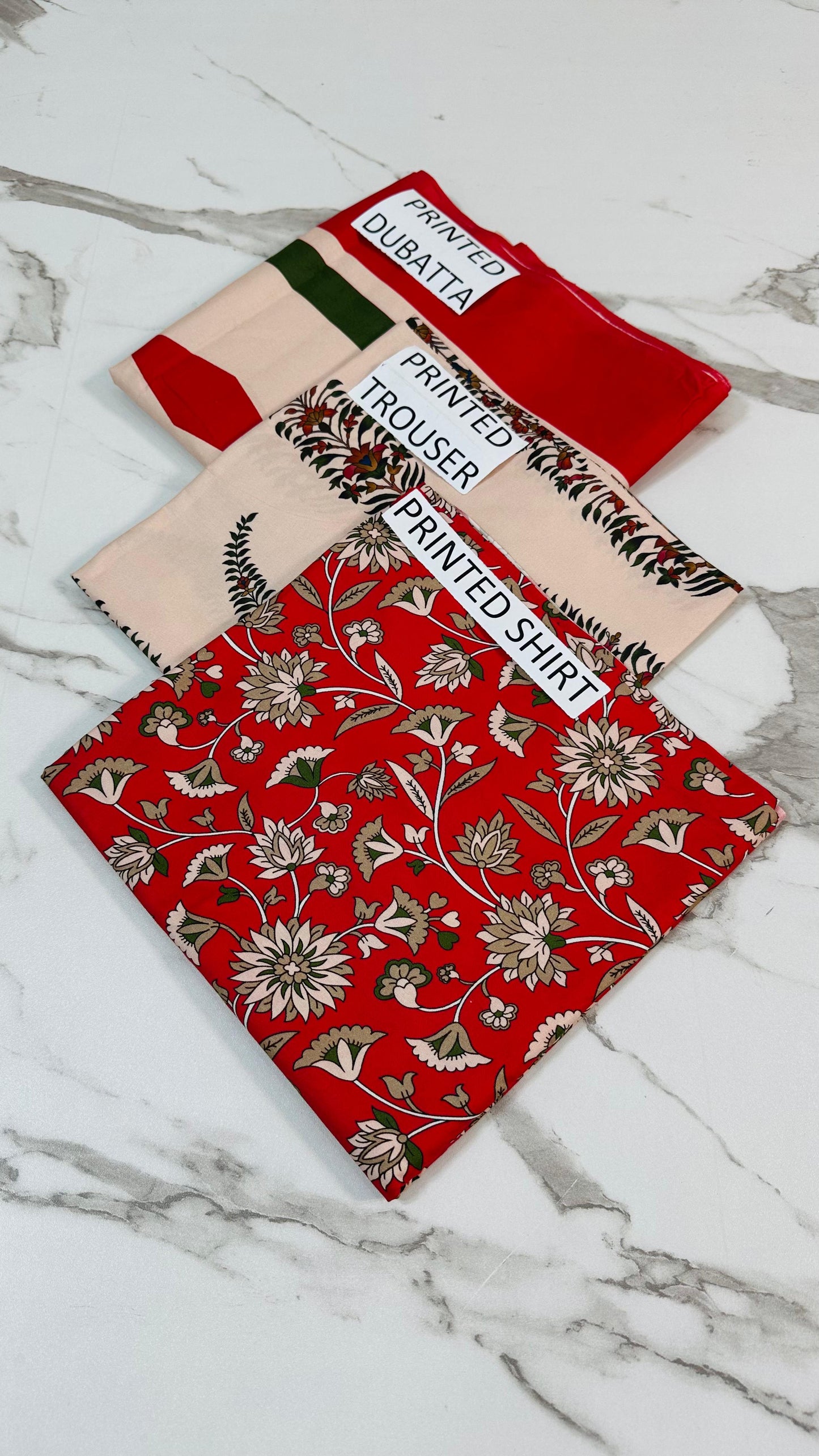 VOL 156 | DS 12 | DIGITAL PRINTED LINEN 3PC LINEN DUPATTA