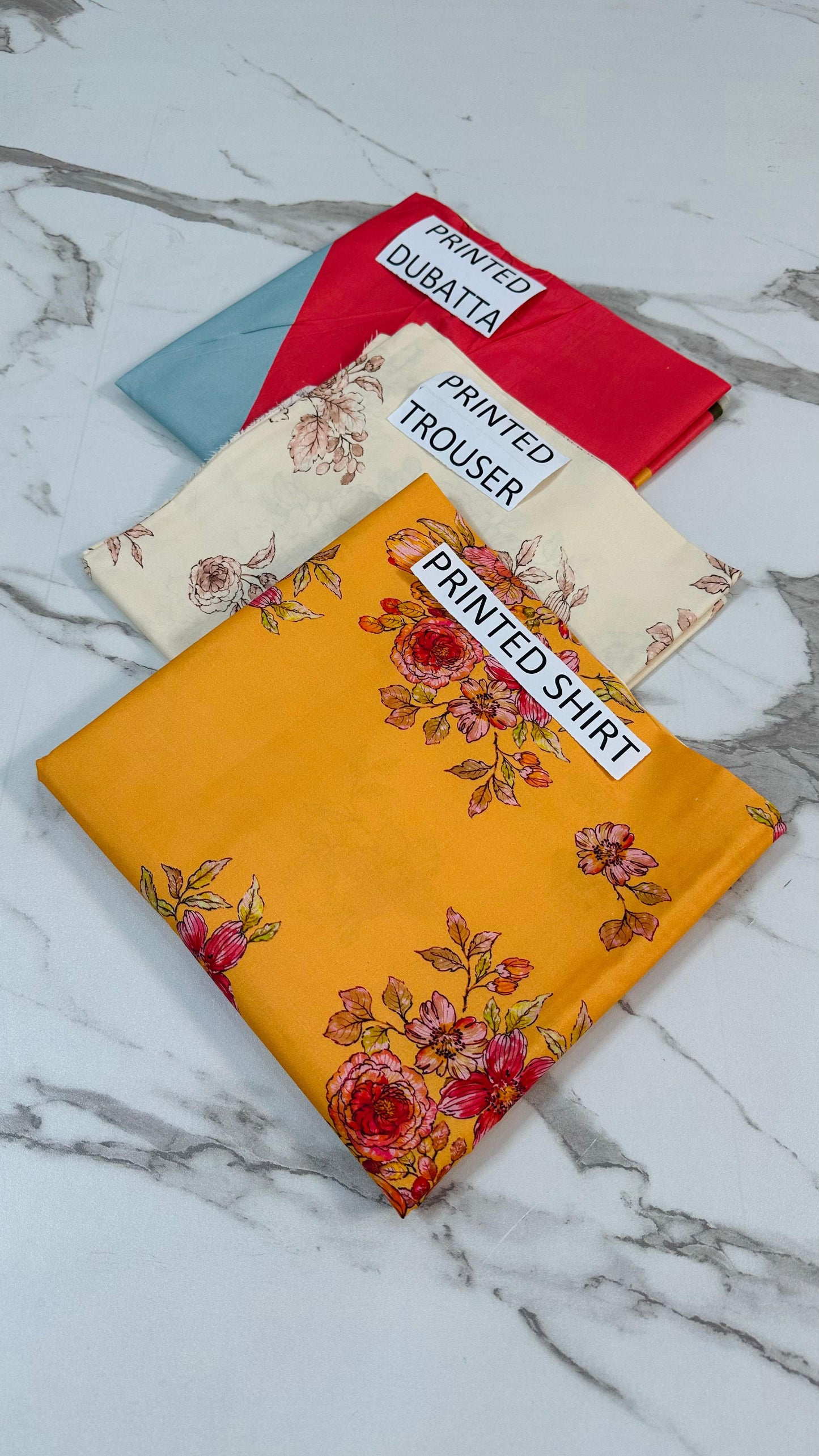VOL 156 | DS 08 | DIGITAL PRINTED LINEN 3PC LINEN DUPATTA