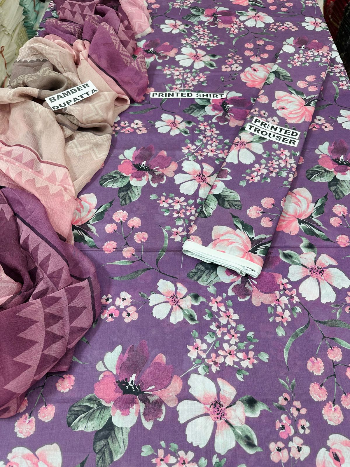 VOL 84 | DS 10 | DIGITAL PRINTED LAWN 3PC BAMBER DUPATTA